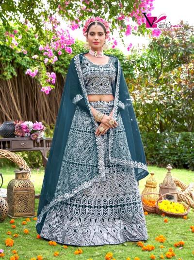 ZEEYA-SAKSHI BY VARNI EMBROIDERED LEHENGA CHOLI MANUFACTURE IN INDIA